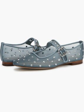 Sam Edelman Michaela Shine Ballet Flats Mary Janes Size 6.5